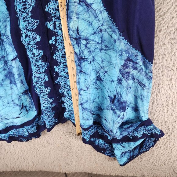 Advance Apparel Dress Womens One Size Blue Beach Halter Tie Summer *GUC* - Picture 6 of 9